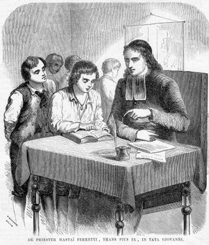 고아들을 가르치는 신부 조반니 마리아 마스타이 페레티