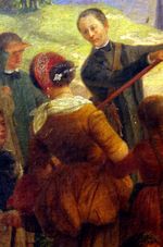 미덕의 화살과 그 작은 모자가 달린 머리 장식; 1847년