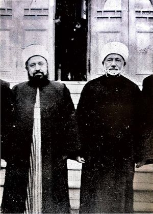 리다와 1935년 초 시리아의 이슬람 학자 압드 알카디르 알마그리비