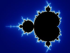 만델브로 집합의 경계는 중심부, 주기 1 영역에서 정확한 심장형이다.