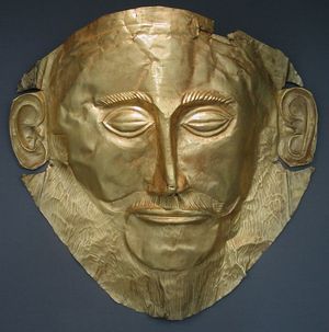 묘지에서 발견된 '아가멤논의 가면(Mask of Agamemnon)'