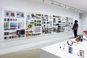 워크맨의 역사를 보여주는 실물 전시. 「It's a SONY」EXPO에서 (2016년 11월, 당시 긴자 소니 빌딩)