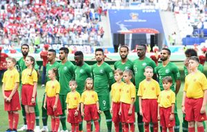 사우디아라비아와 이집트의 경기 장면