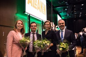 2018년 2월의 네 명의 지도자.