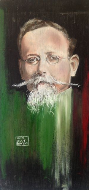 코아우일라 주지사 베누스티아노 카란사의 초상화.