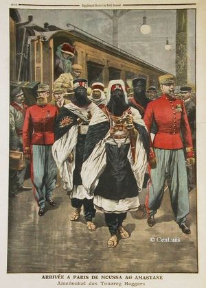 1910년 파리에 도착한 투아레그 추장 무사 아그 아마스탄