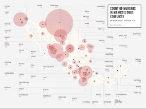 멕시코 마약 전쟁 관련 살인 사건 수 (2006년 12월 ~ 2010년 12월)