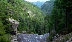 멕시키요(es) 자연 보호구의 협곡 전망