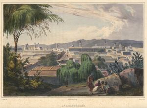 칼 네벨(Carl Nebel)이 그린 산 루이스 포토시의 모습