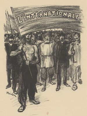 1895년 제작된 인터내셔널가 포스터