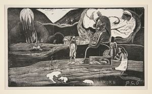 마루루 (감사의 제물), 1894, 목판화, 예일대학교 미술관