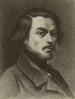 초기 작품 활동 당시의 들라크루아 초상화