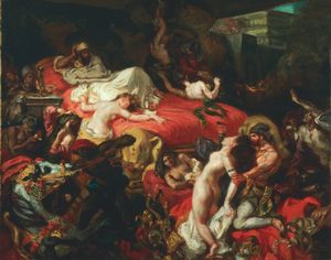 사르다나팔의 죽음(The Death of Sardanapalus) (1827), 필라델피아 미술관(Philadelphia Museum of Art)