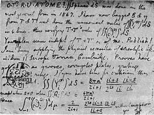 테이트에게 보낸 제임스 클러크 맥스웰의 엽서