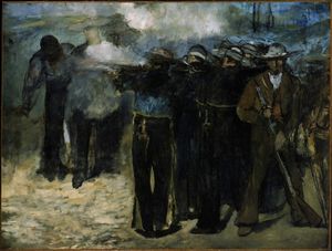 멕시코 막시밀리안 황제의 처형, 1867. 보스턴 미술관.