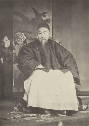 시모노세키 조약 협상 기간 촬영된 북양대신 이홍장.