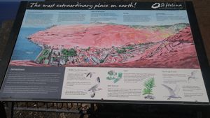 자코브 사다리 정상에 위치한 제임스타운 관광 지도