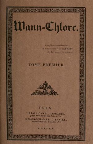 Wann-Chlore의 표지 (1825).