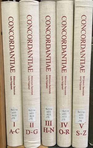 슈투트가르트 불가타 성경의 콘코르단스