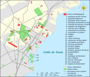 현대 카르타고의 고고학 유적지