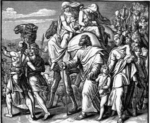 야곱이 라반을 피하는 장면 (찰스 포스터, 1897)