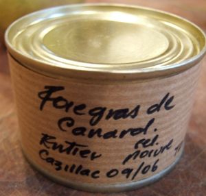 오리 거위 간 통조림