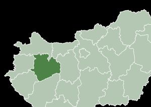 헝가리 베스프렘 주의 지도