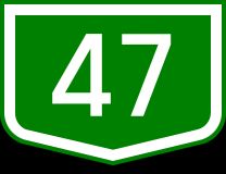헝가리 47번 국도 표지