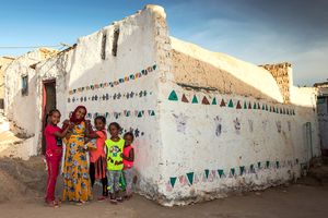 헤이사 섬의 다채로운 집들