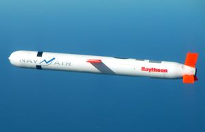 블록 IV 토마호크 순항 미사일. 작은 날개 면적은 고속 순항에 최적화되어 있다.