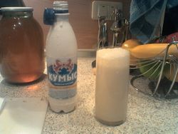 병에 담아 판매되는 쿠미스