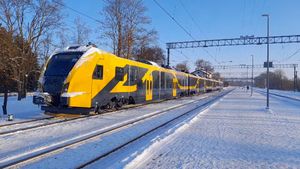 살라스필스 역의 Škoda 16EV