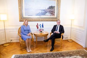 실리냐와 핀란드 총리 페테리 오르포 헬싱키 회담, 2023년 11월 24일