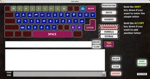 초성 선택 인터페이스