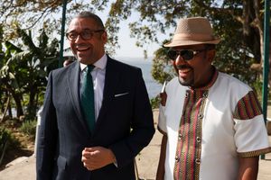 2022년 12월 8일 아비 아메드 총리와 영국 외무장관 제임스 클레벌리