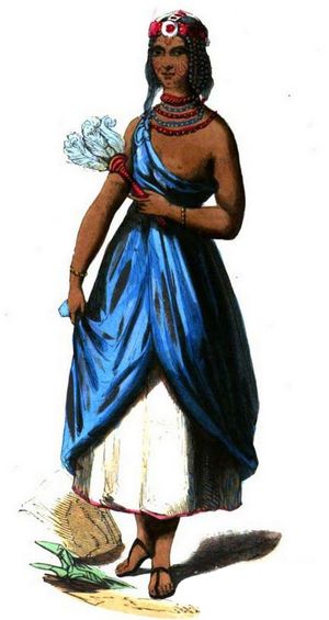 19세기 중반 보르누 출신의 젊은 여성