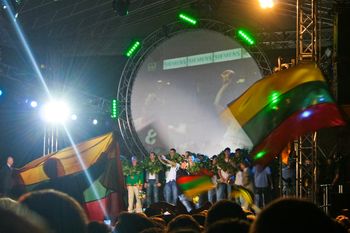 2007년 9월 17일 빌뉴스에서 동메달리스트들의 미팅