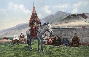 약 1910년경 카자흐인들