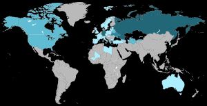 세계 카자흐 디아스포라 지도