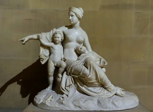 프란체스코 포치의 아폴론과 아르테미스와 함께 있는 레토