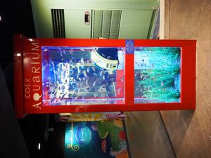 전화 부스 수족관