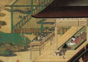 “春日権現験記絵”에 묘사된 본계, 1309년