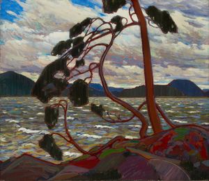 톰 톰슨(Tom Thomson)의 서풍(1917). 캐나다 컬렉션에는 톰슨의 작품 여러 점이 포함되어 있다.