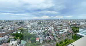 스기나미구의 주택가. 나카노구 쪽에서 내려다 본 경관
