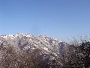 연천봉에서 바라본 천왕봉
