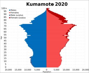 2020년 구마모토현 인구 피라미드