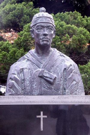  조선 최초의 신부였던 김대건은 1846년 병오박해 당시 순교하였다.