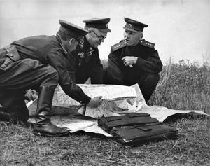 게오르기 주코프와 이반 코네프, 둘 다 아카데미 졸업생, 1943년