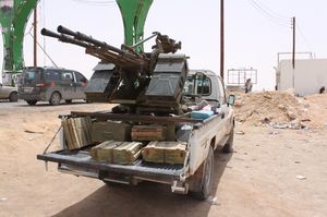 민간 픽업트럭에 ZPU-2를 장착한 테크니컬