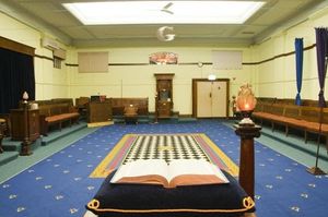 오스트레일리아 멜버른아보츠퍼드의 로지 내부.